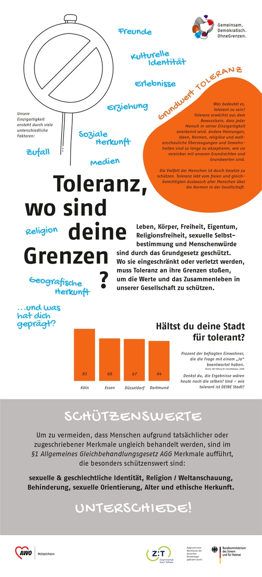 Roll-Up zum Thema Toleranz