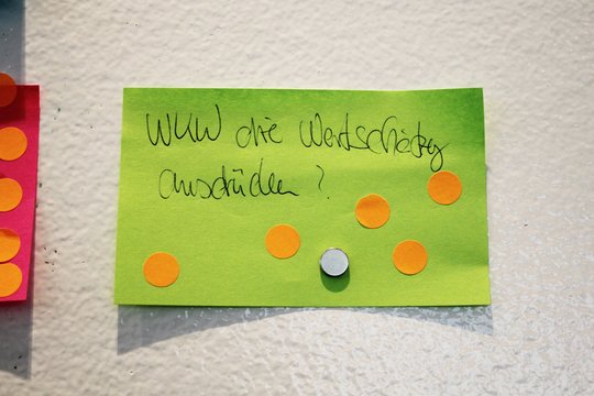 AWO Workshop bei GMF Postit