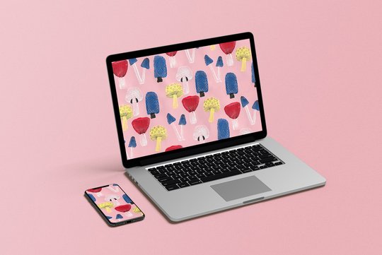 GMF Wallpaper Illustration Pilze September Mockup