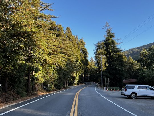 Landstraße in Big Sur