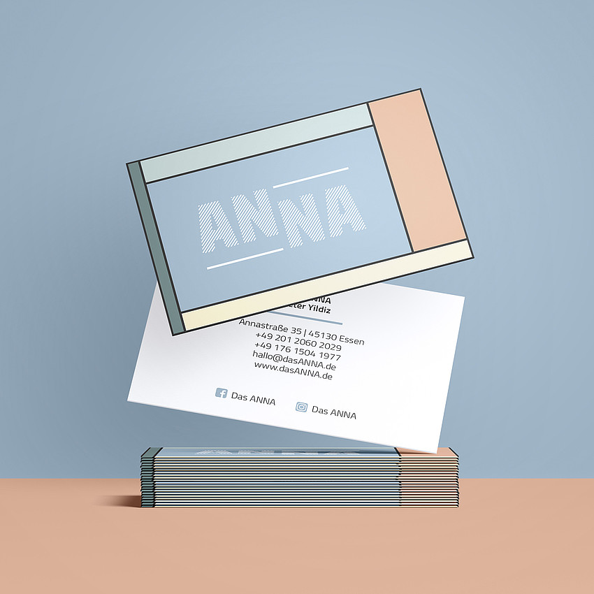 Das Anna Mockup Visitenkarten