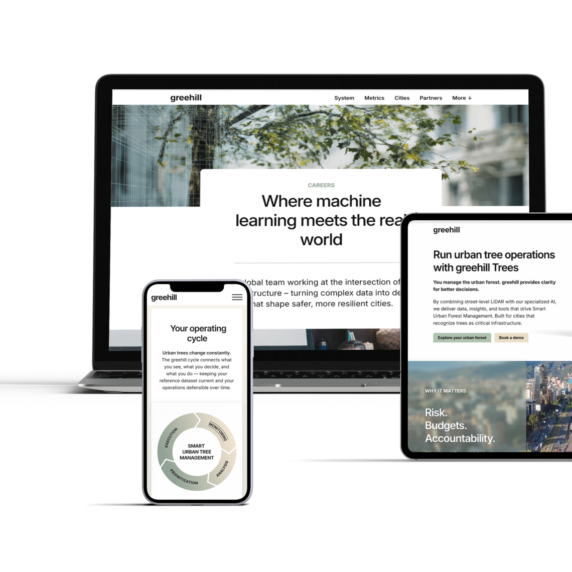 greehill – Corporate Design für intelligente Stadtwaldbewirtschaftung