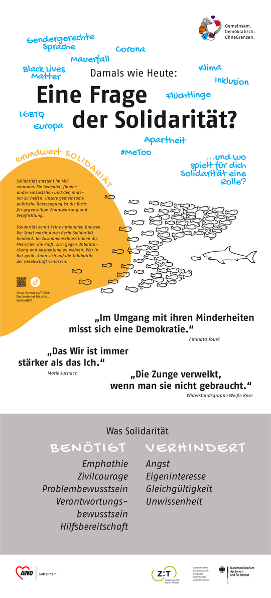 Roll-Up zum Thema Solidarität