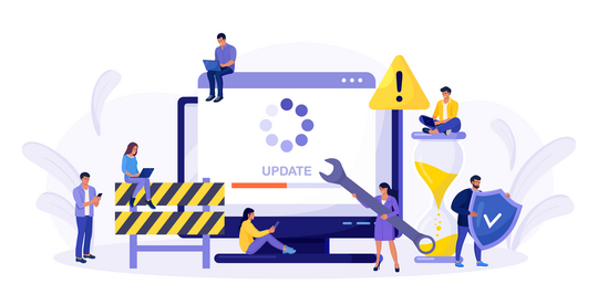 Illustration eines Updates