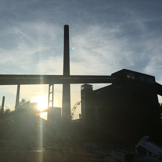 Industriekultur Sonnenuntergang