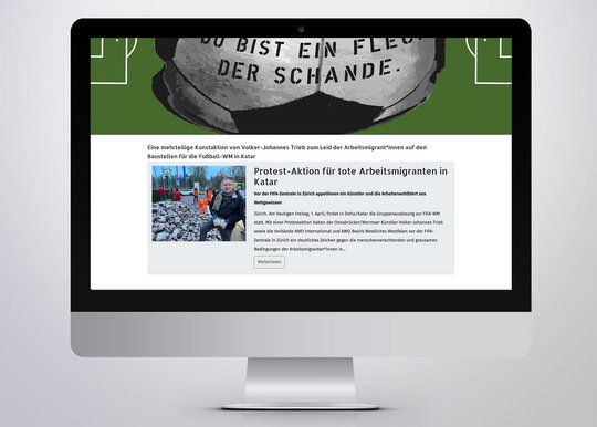 Weltgewissen Katar Website von GMF